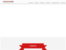 Tablet Screenshot of chocochitas.com